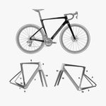 Kit de protection sur mesure Cannondale Supersix Evo 2023 – film de protection vélo Slicy