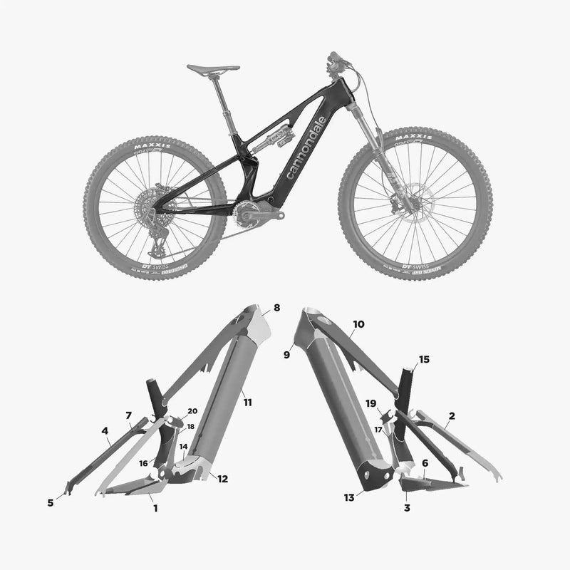 Kit de protection sur mesure Cannondale Moterra Sl 2024 – film de protection VTT Slicy