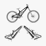 Kit de protection sur mesure Canyon Sender Cfr 2025 – film de protection VTT Slicy