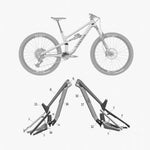 Kit de protection sur mesure Canyon Spectral 125 29 Carbon 2022 – film de protection VTT Slicy