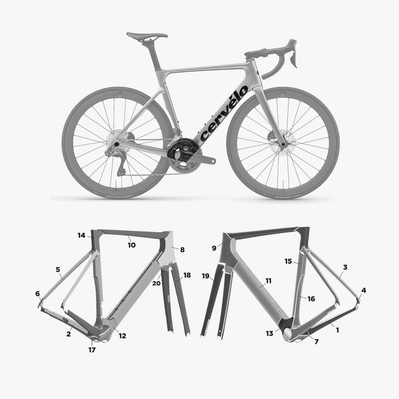Kit de protection sur mesure Cervelo Soloist 2023 – film de protection vélo Slicy