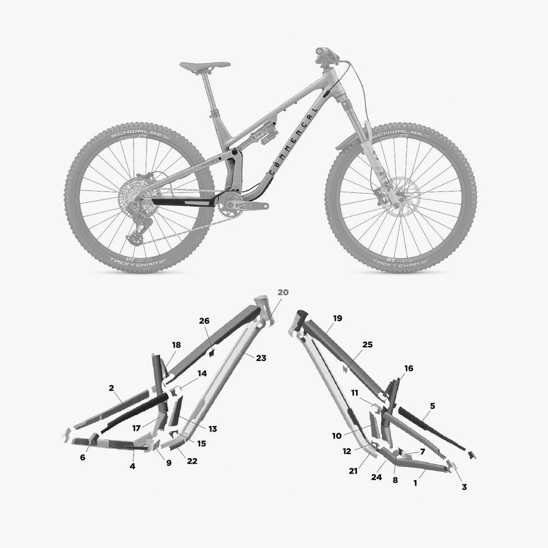 Kit de protection sur mesure Commencal Meta V5 2023 – film de protection VTT Slicy