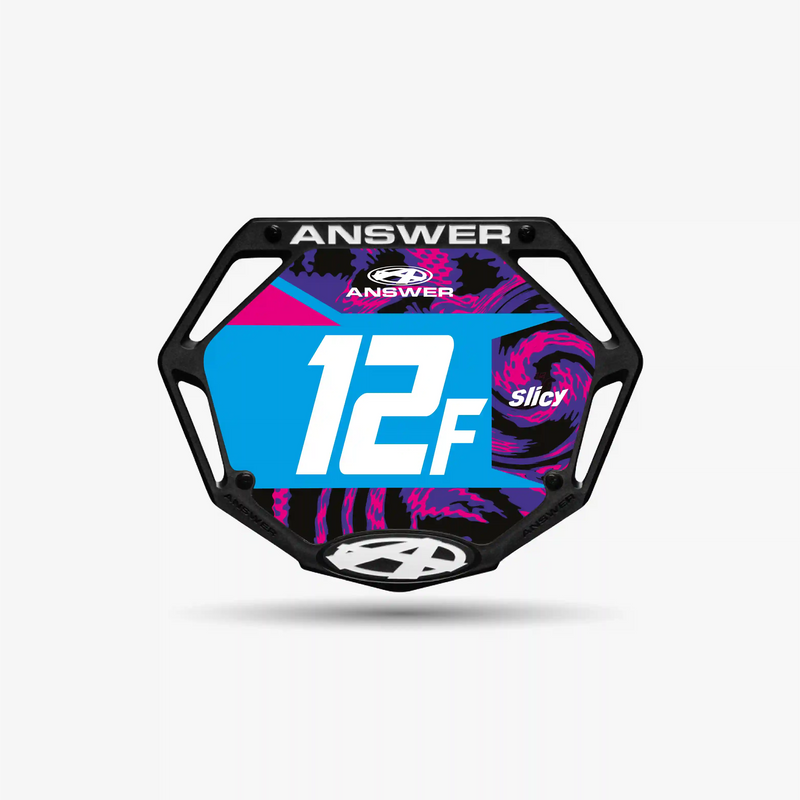 ANSWER 3D MINI Bmx Number Plate – 100% Custom