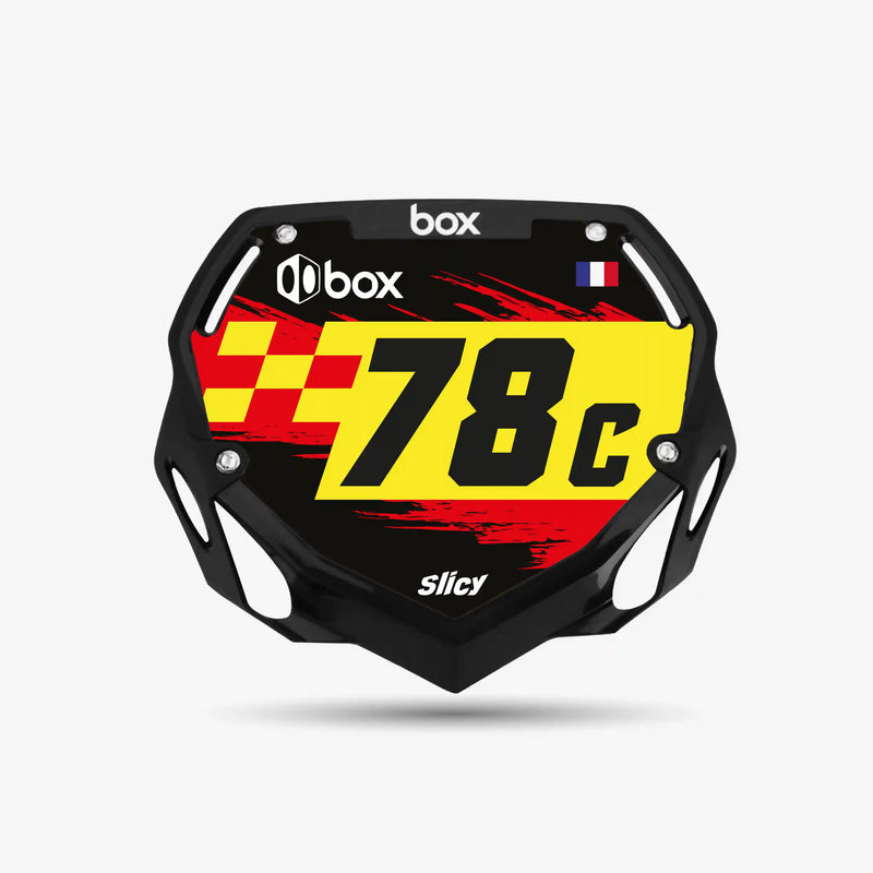 BOX TWO PRO Bmx Number Plate – 100% Custom