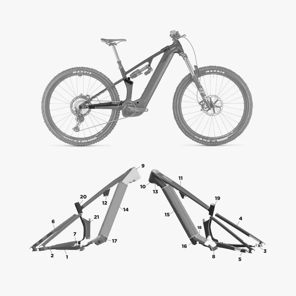 Kit de protection sur mesure Cube Stereo Hybrid One55 2023 – film de protection VTT Slicy