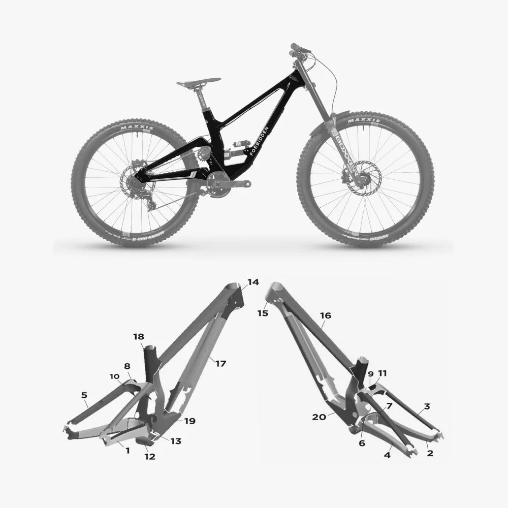 Kit de protection sur mesure Forbidden Supernought 2023 – film de protection VTT Slicy
