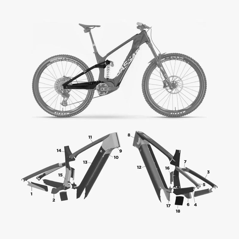 Kit de protection sur mesure Gasgas Ecc 2023 – film de protection VTT Slicy
