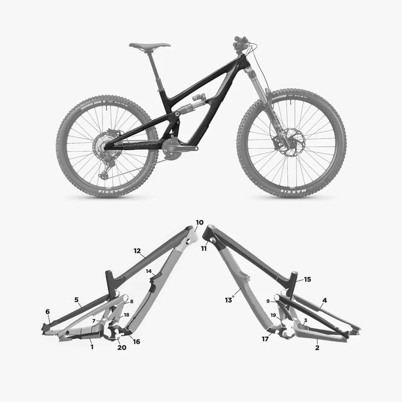 Kit de protection sur mesure Ibis Hd6 2023 – film de protection VTT Slicy
