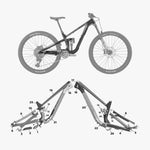 Kit de protection sur mesure Kona Process 153 Cr 2024 – film de protection VTT Slicy