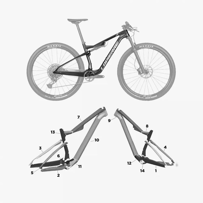 Kit de protection sur mesure Lapierre Xr 2022 – film de protection VTT Slicy