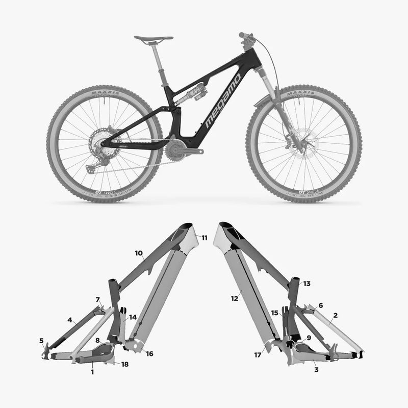 Kit de protection sur mesure Megamo Reason Crb 2026 – film de protection VTT Slicy