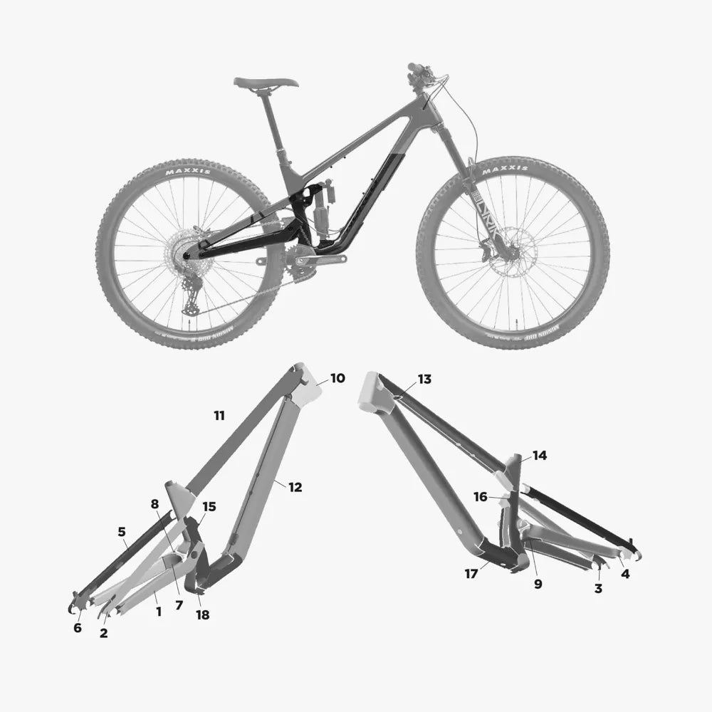 Kit de protection sur mesure Norco Sight Carbon 2024 – film de protection VTT Slicy