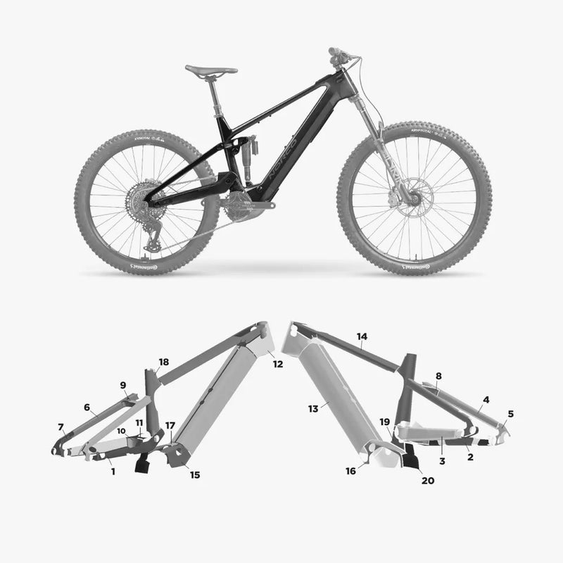 Kit de protection sur mesure Norco Sight Range Vlt Cx 2025 – film de protection VTT Slicy