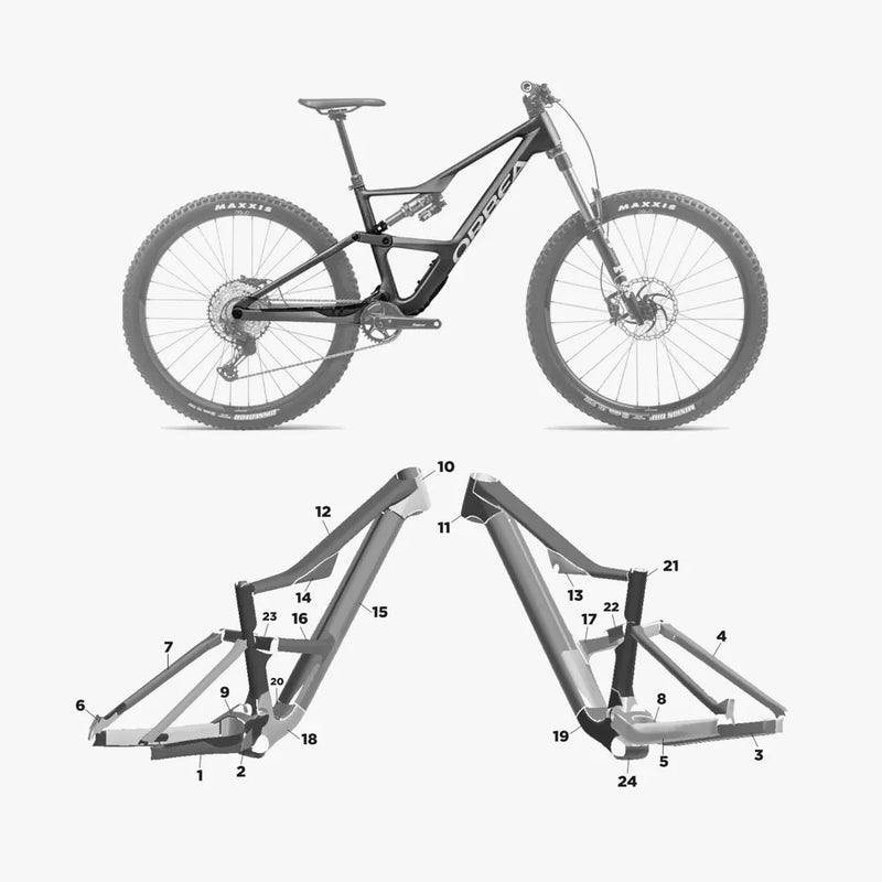 Kit de protection sur mesure Orbea Occam M Carbon 2024 – film de protection VTT Slicy