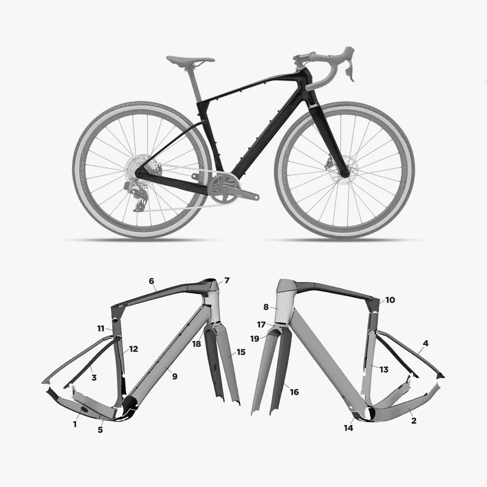 Kit de protection sur mesure Polygon Tambora Carbon 2024 – film de protection vélo Slicy