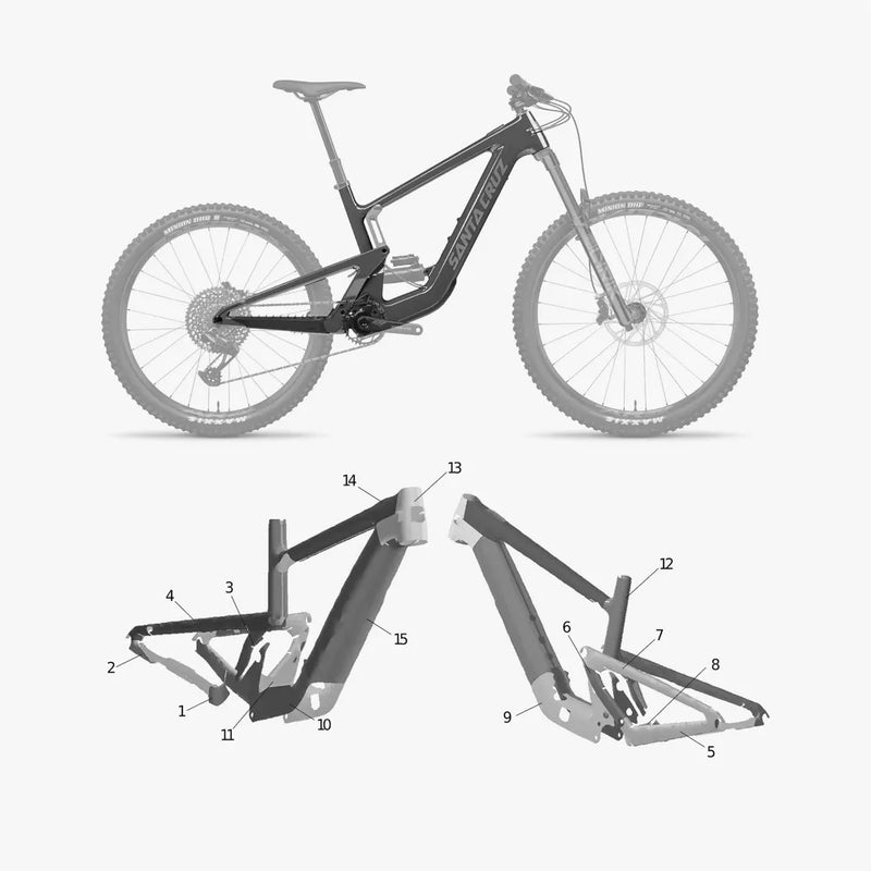 Kit de protection sur mesure Santa Cruz Heckler Sl 2024 – film de protection VTT Slicy