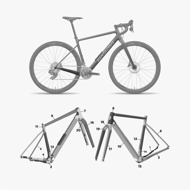 Kit de protection sur mesure Santa Cruz Stigmata 2024 – film de protection vélo Slicy