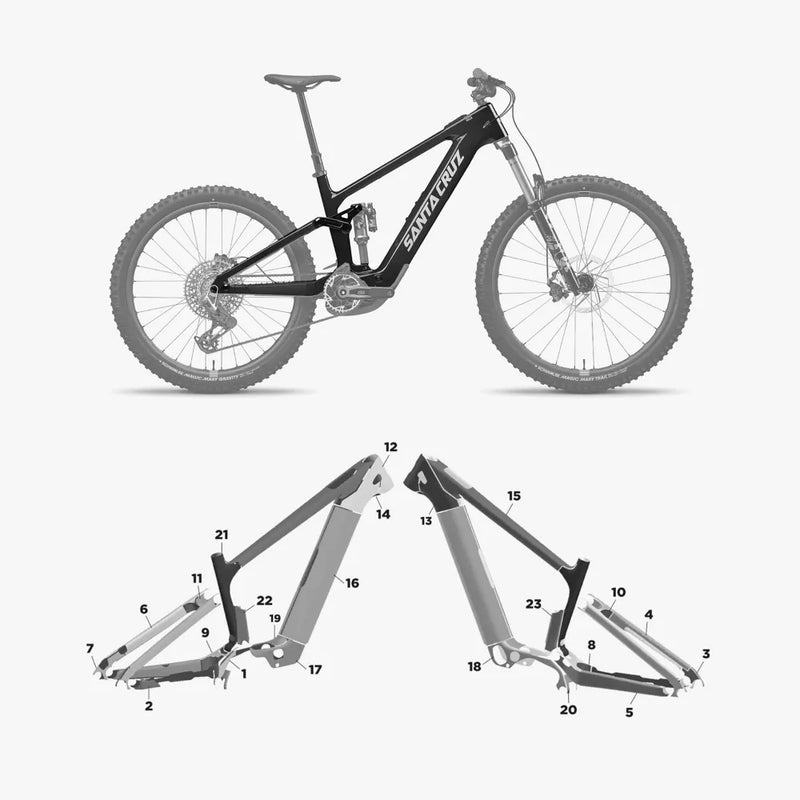 Kit de protection sur mesure Santa Cruz Vala 2025 – film de protection VTT Slicy