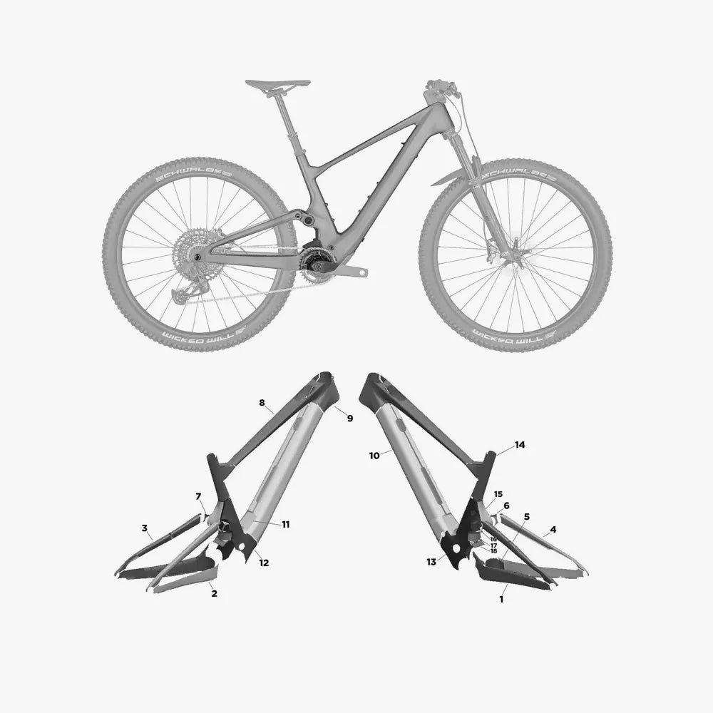 Kit de protection sur mesure Scott Lumen 900 910 2023 – film de protection VTT Slicy