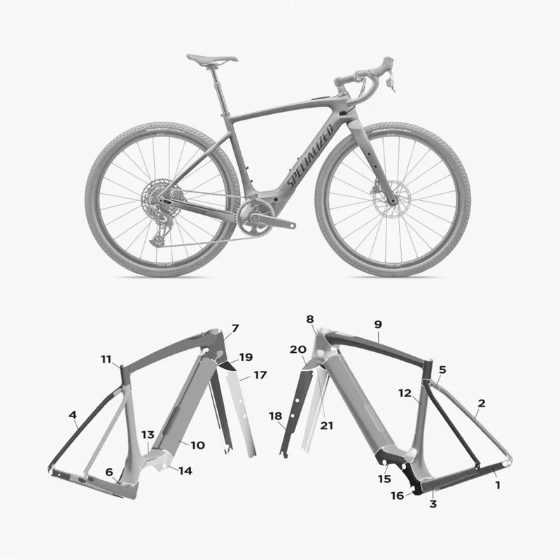 Kit de protection sur mesure Specialized Creo 2 2024 – film de protection vélo Slicy