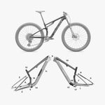 Kit de protection sur mesure Specialized Epic 8 Epic 8 Evo 2024 – film de protection VTT Slicy