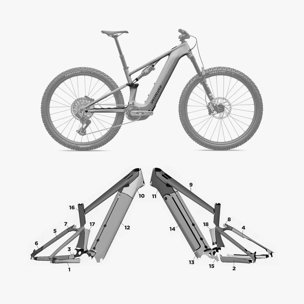 Kit de protection sur mesure Specialized Turbo Levo R Carbon 2026 – film de protection VTT Slicy