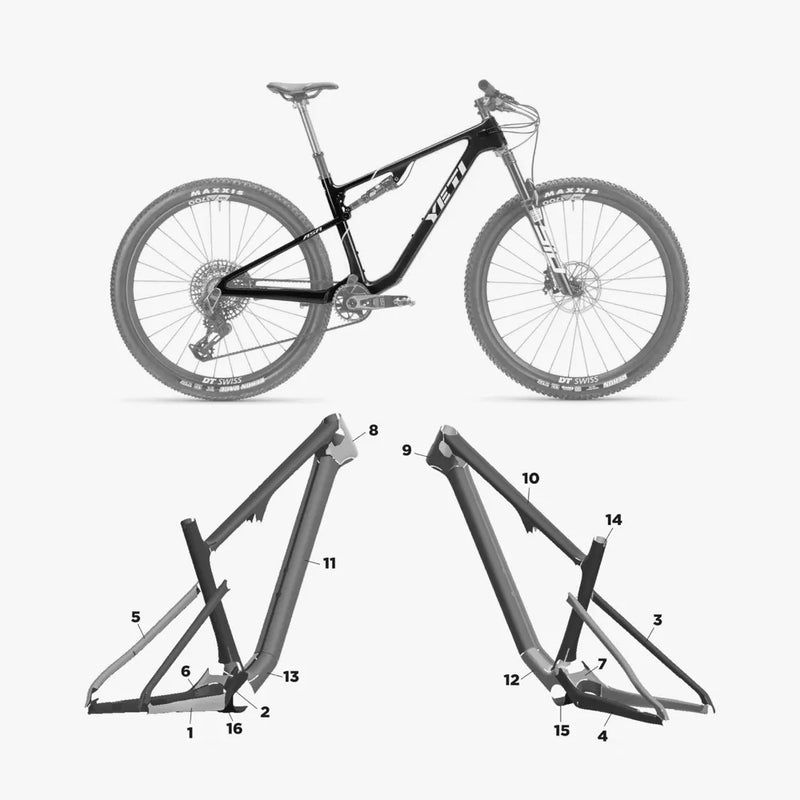 Kit de protection sur mesure Yeti Asr 2024 – film de protection VTT Slicy