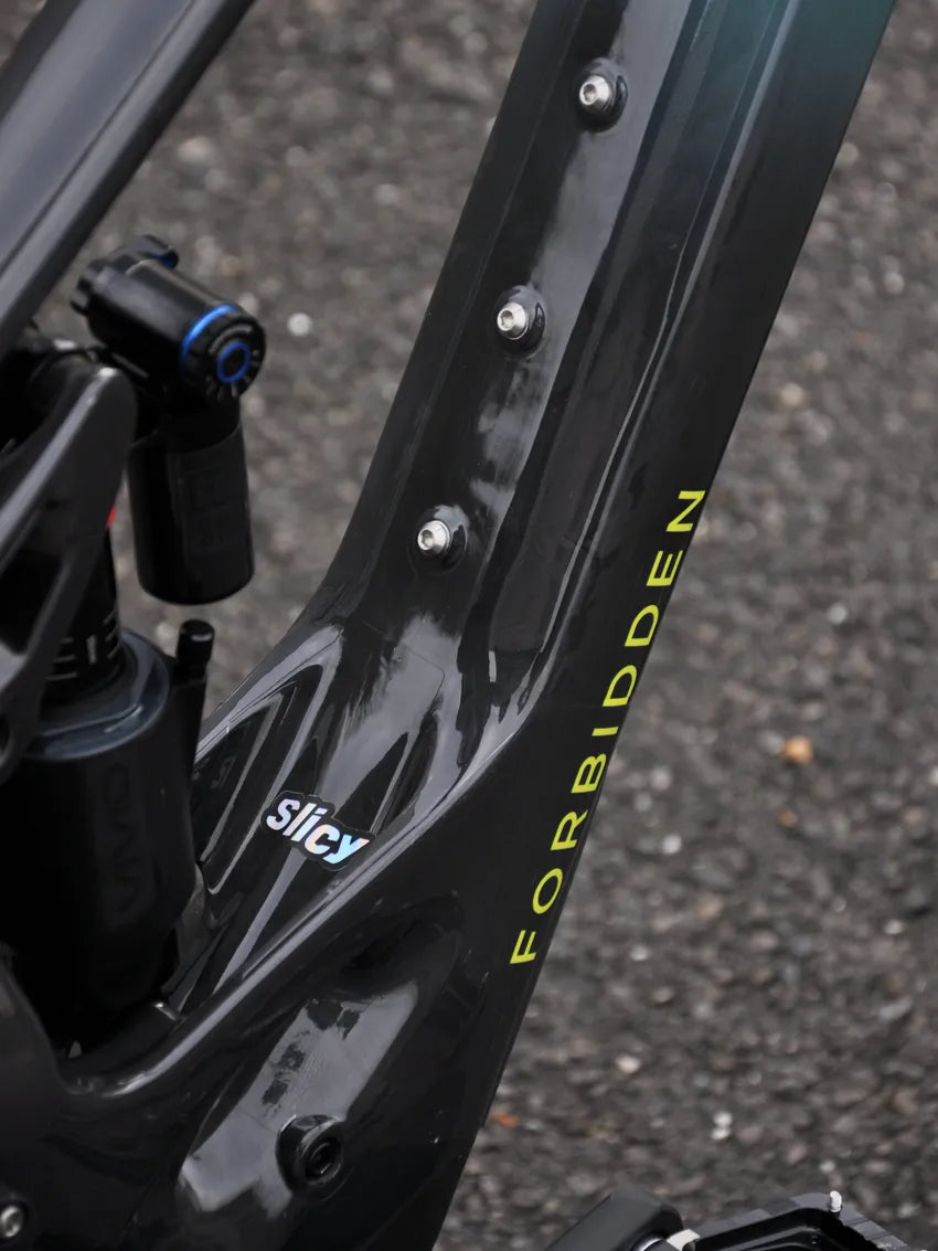 slicy integral frame protection detail on a forbidden E-druid